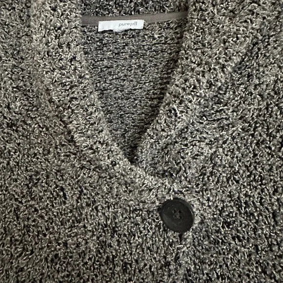 Jjill sweater coat. Perfect for the cold weather. Marled gray tones. XL - Picture 3 of 4